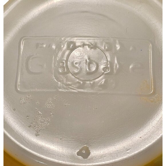 Vintage Glasbake Honey Whip Jars Pots -  Blue Yellow  Gray Lot of 3 NO LIDS - Picture 8 of 12